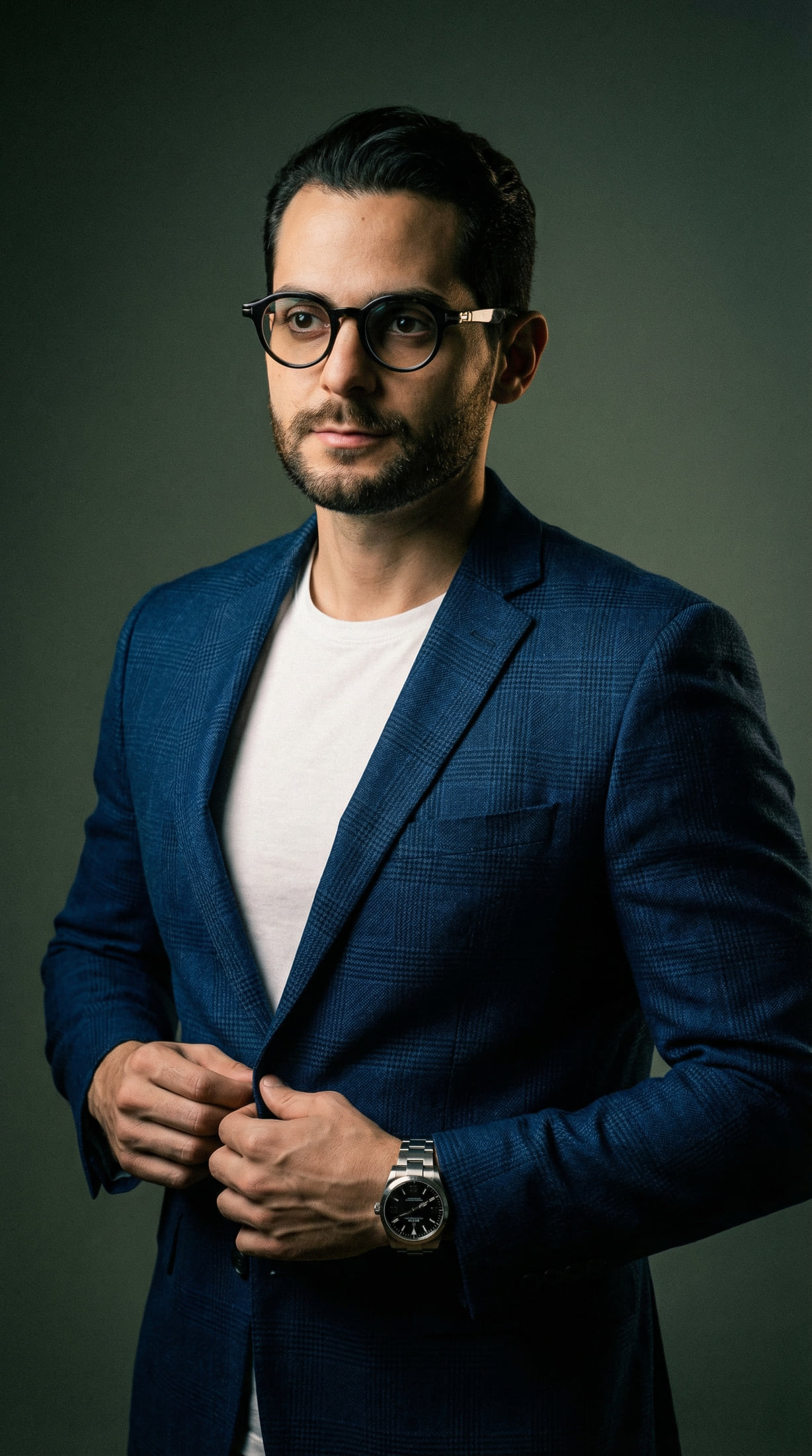 Retrato editorial do Dr. Bruno